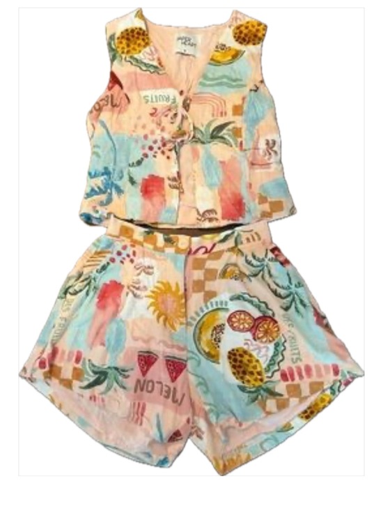 Paper Heart Pants - Paper Heart Short Set Size XS
